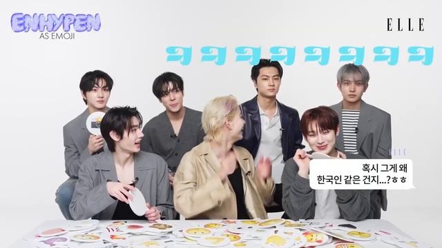 [Русская озвучка Enlin] Эмодзи интервью с ENHYPEN смотреть онлайн