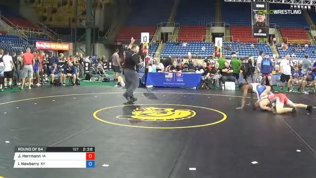Cadet FS 152 Round of 64 - Jacob Herrmann (IA) vs. Isaiah Newberry (KY) смотреть онлайн