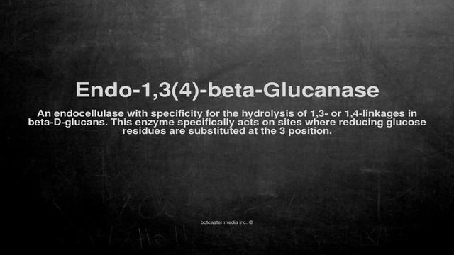 Medical vocabulary: What does Endo-1,3(4)-beta-Glucanase mean смотреть онлайн
