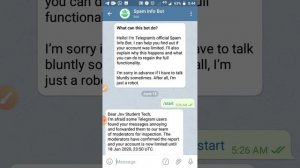 Telegram spam info bot