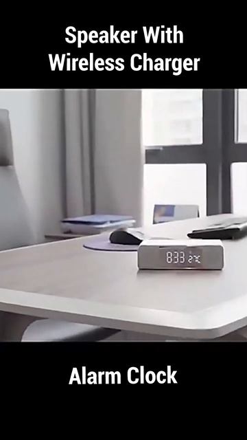 Speaker With Wireless Charger and Alarm Clock #shorts #speaker #alamclock смотреть онлайн