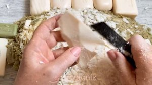 Soap cutting Dalan ASMR crunch Relaxing sounds Резка мыла Далан💚