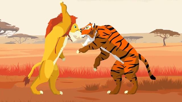 Lion Vs Tiger | Animal Tournament [S1] | Animal Animation