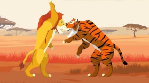 Lion vs Tiger | Animal Tournament [S1] | Animal Animation