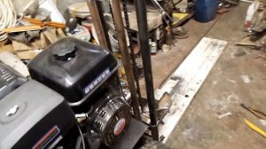 буровая установка для  бурения под столбы на мотоблоке Нева часть 1