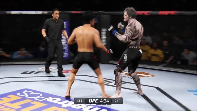 Bruce Lee vs. Terrible Cat (EA sports UFC 2) смотреть онлайн