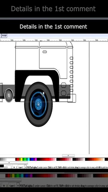 Paper Truck Design Drawing, Inkscape Vector Graphics Program смотреть онлайн