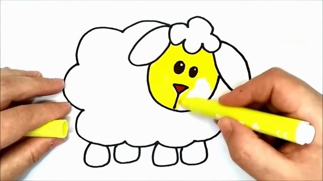 How to draw a sheep with kids song / Как нарисовать овцу / Qo'yni qanday chizish mumkin смотреть онлайн