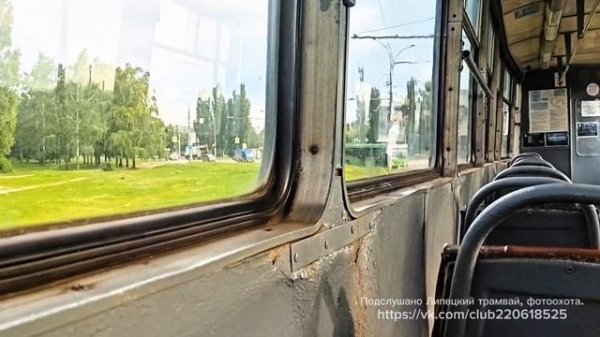 71-605М3, маршрут №2 (поездка), г.Липецк.