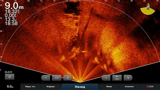 LiveScope       Рыба...видно хорошо...