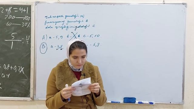 5 Blokli Test Savollari Tahlili/Biologiya