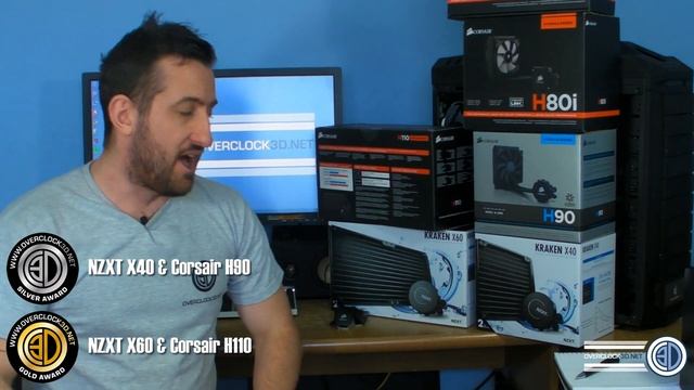 Corsair VS NZXT H110 H90 X40 X60 Watercooling shoot out! смотреть онлайн
