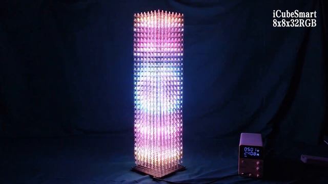 iCubeSmart 8X8X32RGB LED CUBE Demo Video1 смотреть онлайн