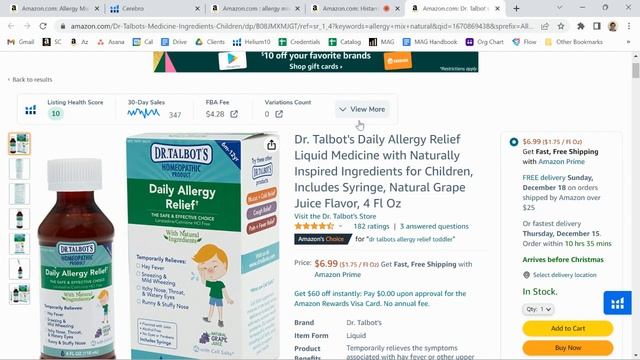 ASIN Review: Allergy Mix Las Vegas Liquid - B007XJ54XE - Amazon FBA смотреть онлайн