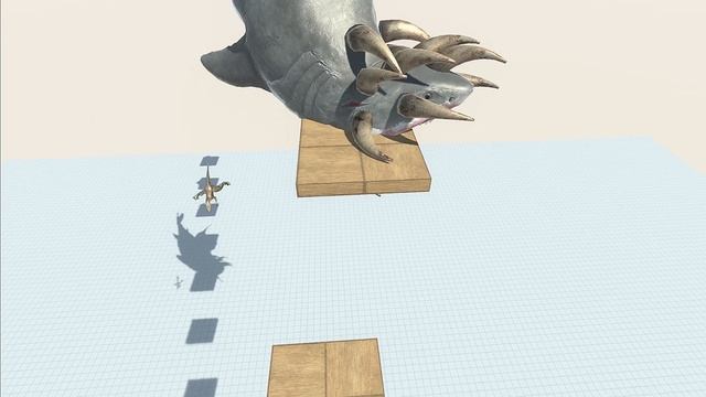 MEGALODON AND BLOOP - Animal Revolt Battle Simulator - ARBS смотреть онлайн