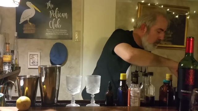 The Tom Perez cocktail by Charles V Chandler at The Pelican Club смотреть онлайн