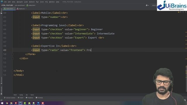 16 Job Enrollment Application | HTML Tutorial in Telugu 2022 | NAVEEN SAGGAM смотреть онлайн