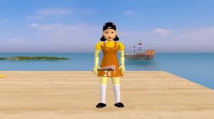 Scary Teacher 3D vs Squid Game  Face Makeup Squid Game Doll Beauty or Error 5 Times Challenge