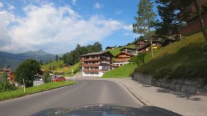 Поездка из Гриндельвальда в Лаутербруннен 4K 60p 🇨🇭