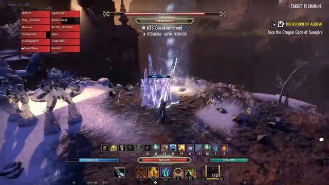 ESO- Necro heal myself through VSS ice portals смотреть онлайн