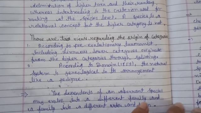 Hierarchy of categories notes with explanation. Taxonomic categories handwritten notes for msc , bs смотреть онлайн