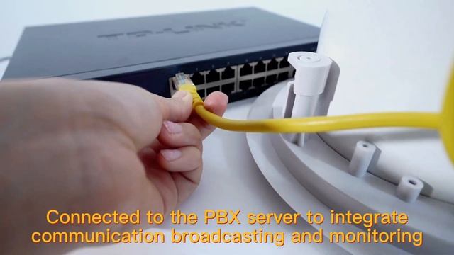 Connection of IP SIP POE Ceiling Speaker OBT POE611 смотреть онлайн