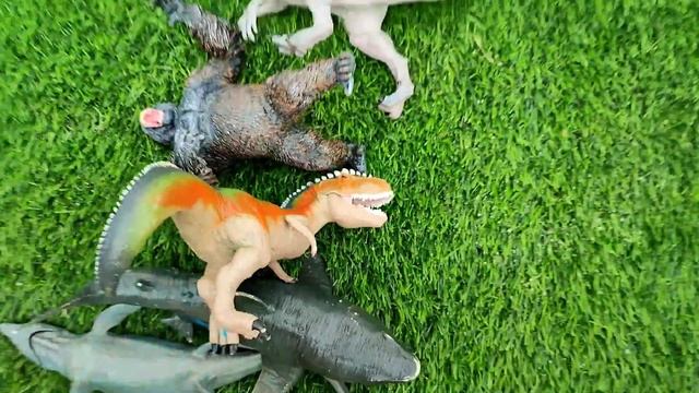 Hunting found Jurassic Evolution 2: Mosasaurus, t-rex, kingkong, Pterodactyl, shark, Giganotosaurus смотреть онлайн