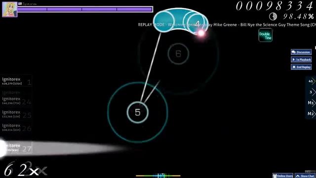 Osu! Bill Nye (chinese Intro) [Saccharomyces Cerevisiae] +DT FC