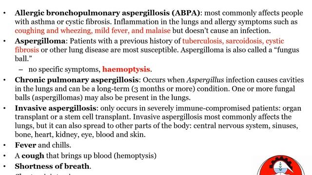 Lecture 7 Fungal and parasitic infections смотреть онлайн