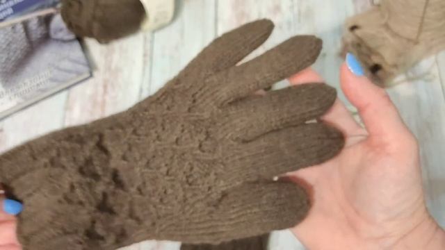 Мужские перчатки спицами смотреть онлайн