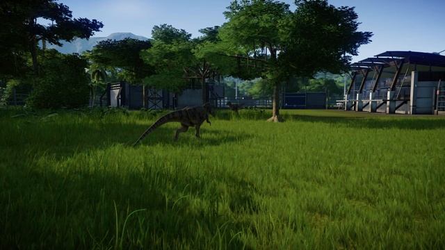 Metriacanthosaurus Hunting Parasaurolophus & Humans | Breakout & Fight 🌍 Jurassic World Evolution смотреть онлайн