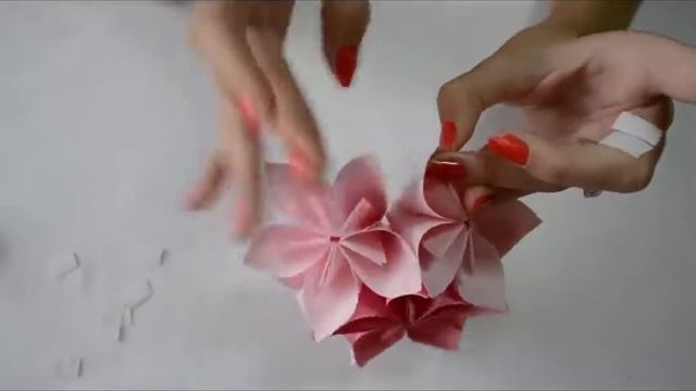 How to make an Origami Flower Ball Wedding & Party Decorations Kusudama DIY Crafts Tutorials смотреть онлайн