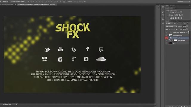 FREE SOCIAL MEDIA ICONS PACK TEMPLATE - PHOTOSHOP смотреть онлайн