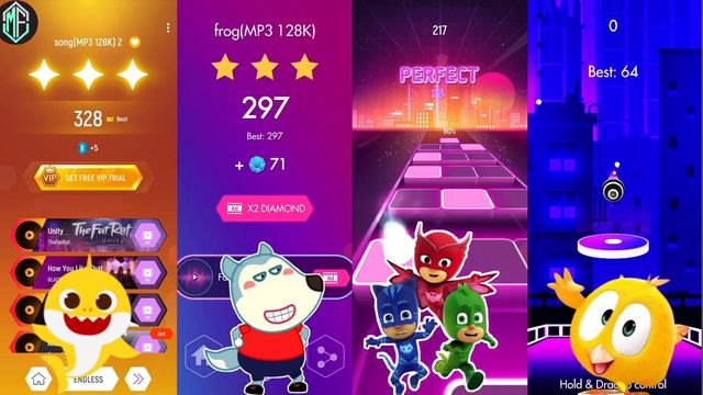 TILESHOP BEAT JUMPER Wolfoo Baby shark PJ Masks grizzly and the lemmings смотреть онлайн