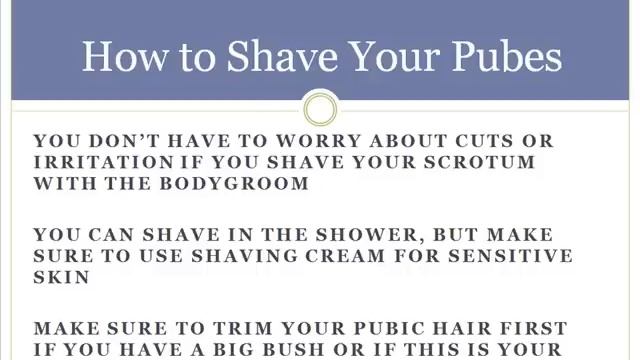 Scrotum Shaving Video