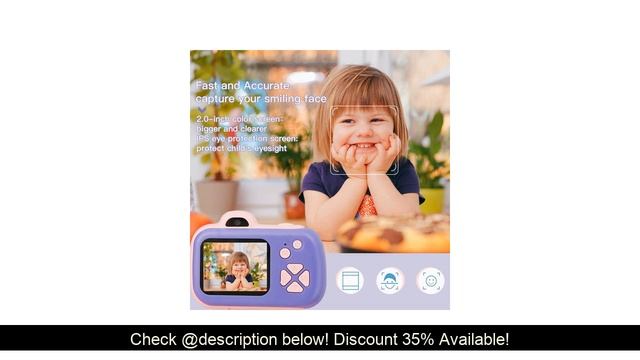 Review Beiens Kids Camera Digital Toy Children 800W Pixel Toddler Toys Camera 2inch IPS Screen educ смотреть онлайн