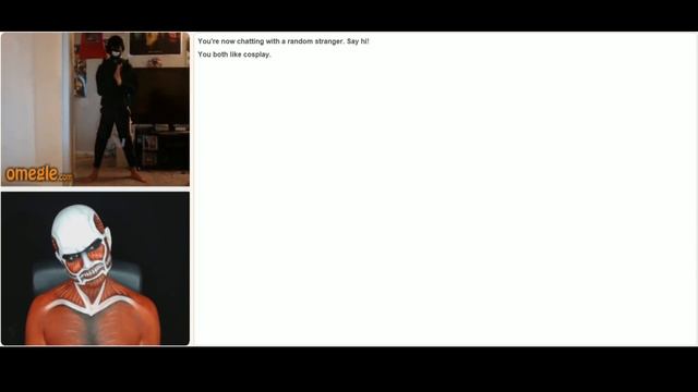 The Colossal Titan goes on Omegle! смотреть онлайн