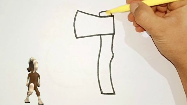 Rasm chizishni oʻrganish | Рисуем для детей | How to draw an axe for children | Сурет салу смотреть онлайн
