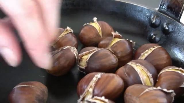 Roast celeriac with chestnuts and truffle