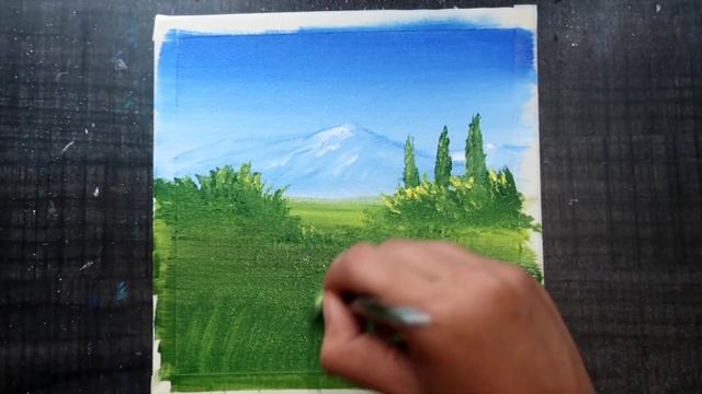 POPPY FIELD ACRYLIC PAINTING TUTORIAL/ACRYLIC PAINTING FOR BEGINNERS/ DAILY ART CHALLENGE #77 смотреть онлайн