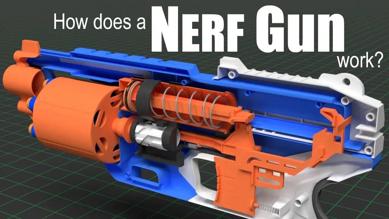 Как работает пистолет Nerf