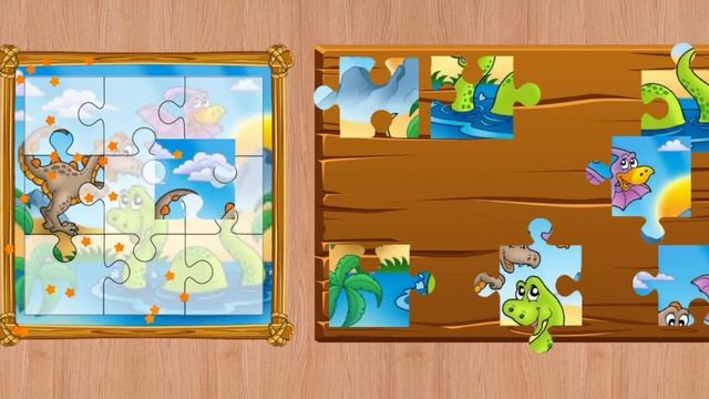 Dinosaur Puzzles Jurassic Jigsaw Gameplay смотреть онлайн