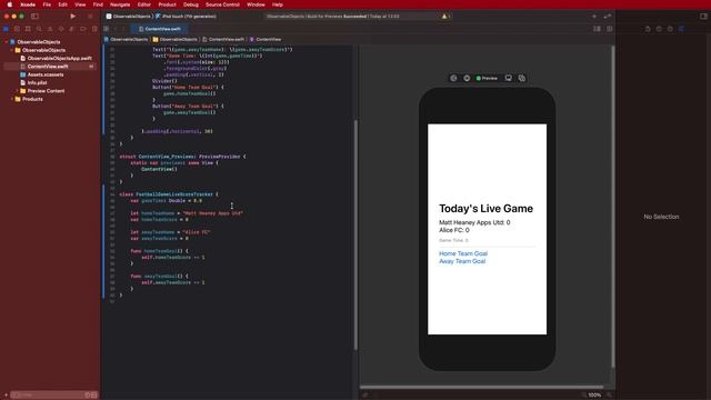Part 06 | Observable Objects | Introduction To SwiftUI | Learn How to Make iPhone Apps In Xcode смотреть онлайн
