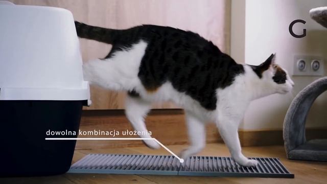 Mata przed kuwetę dla kota, FIBOO смотреть онлайн