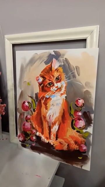 Новая картина с котиком 🐱 продается смотреть онлайн