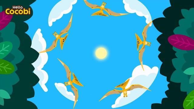 🦖 Pteranodon | Dinosaur Songs | Pterodactyl Pterosaurs | Kids Songs | Hello Cocobi смотреть онлайн