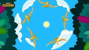 🦖 Pteranodon | Dinosaur Songs | Pterodactyl Pterosaurs | Kids Songs | Hello Cocobi