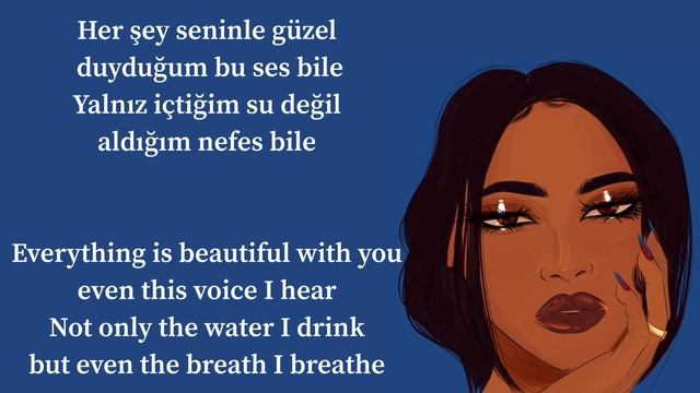 Eda Baba - Her şey Seninle Güzel ( Sözleri, Lyrics, English Lyrics)