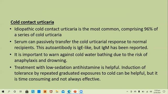 Lecture-85: Urticaria. Rook's chapter 42. смотреть онлайн