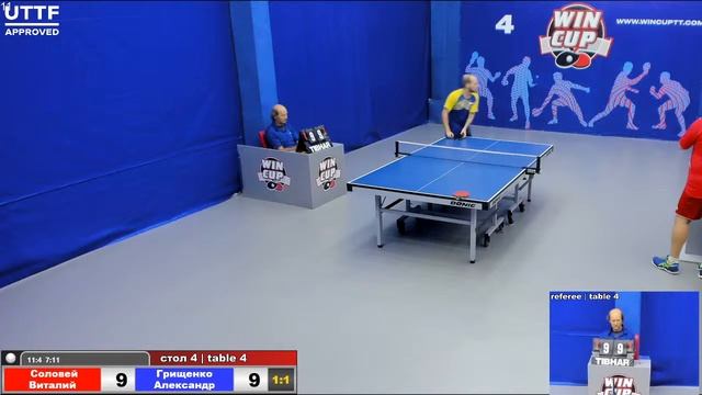 08:00 Соловей Виталий 3-2 Грищенко Александр стол 4 Юг-1 09.09.2020 смотреть онлайн